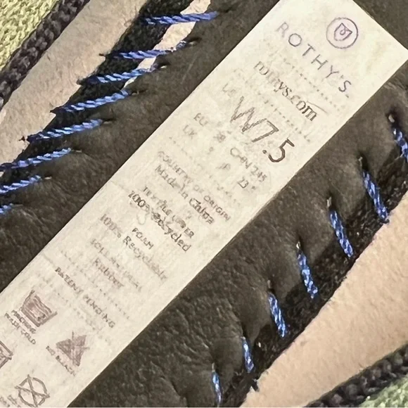 Rothy’s The Loafer Olive Camo Comfort Slip On Flats Women’s 7.5 - Picture 13 of 14